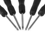 Screwdriver kit for repair and disassemble, telephones, electronics and others, 5 in 1, black color